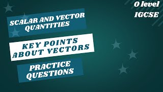 Scalar and Vector with key points [upl. by Ilram]