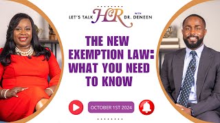 The New Exemption Law What You Need To Know  Guest  Malik Luckett Attorney Fisher Phillips [upl. by Pooh387]