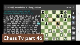 Chess Tv part 46 chessgames chesstv [upl. by Artenahs]