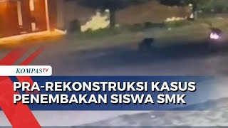 Polda Jateng Gelar Pra Rekonstruksi Kasus Penembakan Siswa SMK [upl. by Parshall]