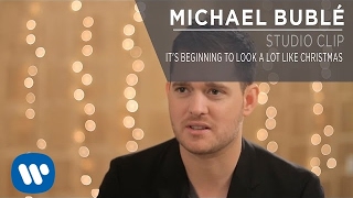 Michael Bublé  Its Beginning To Look A Lot Like Christmas Studio Clip [upl. by Harad]