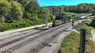 Norfolk Southern 224 heads North through Oakdale Tennessee on 102124 [upl. by Nagah]