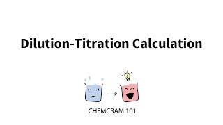 DilutionTitration Calculation ChemCram 101 Tutorial [upl. by Sibley]