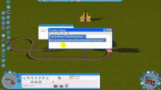 RCT3  Tutorial  AttractionSceneryAllowSceneryIntersect [upl. by Faulkner]