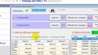 Traiter sa liasse fiscale à partir de deux balances [upl. by Ocramed]