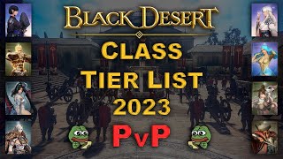 BDO  Ultimate Class Tier List 2023  PvP Only  Detailed  1v1 amp 1vX amp AoS amp Siege and Node Wars [upl. by Lorac]