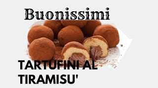 Tartufini al Tiramisu La Ricetta di Cartisia [upl. by Aserej]