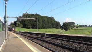 Bahnverkehr in Benzenschwil am 260712  SchöniZingg Express [upl. by Larrej539]