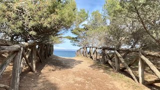 Spain Walks Mediterranean beach L’escala Costa Brava [upl. by Eimmot]