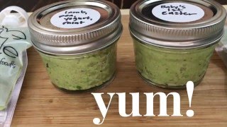 mint lamb dinner for baby  lamb minted peas amp yogurt baby food recipe [upl. by Langelo]