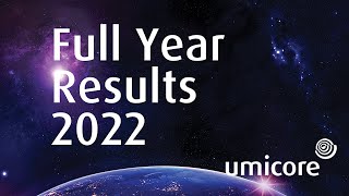 Umicore Full Year Results 2022 webcast [upl. by Rogerio]