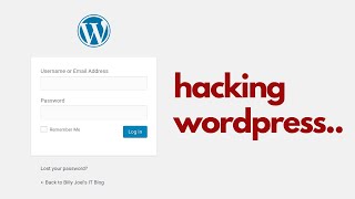 Watch me hack a Wordpress website [upl. by Skippie]