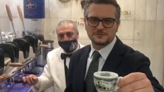 Espresso napoletano il barista del Gambrinus svela i 5 segreti del suo caffè [upl. by Kesia803]