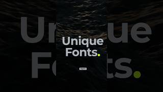 🔥 Unique Fonts Part 5 😍 freefonts fonts fontstyles typeface [upl. by Telford]