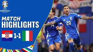 Croatia vs Italy  11  Highlights  Euro 2024 Highlights  italy vs croatia [upl. by Lowry549]