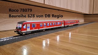 Roco 78079 H0 Neuheit VT 628 Dieseltriebwagen Baureihe 628 Digital mit Licht und Sound [upl. by Ailecara]