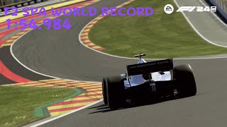 F1 24  F2 SPA WORLD RECORD  Setup  154984  KARL24 [upl. by Erasme]