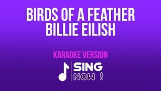 BILLIE EILISH  BIRDS OF A FEATHER  KARAOKE VERSION [upl. by Eachelle528]