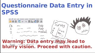 SPSS for newbies questionnaire data entry [upl. by Anirac719]