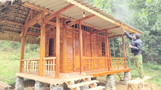 200 days of building a beautiful wooden house from A to Z in one video [upl. by Lanrev]