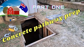 Bunker pathway prep Ep12 bunker prepper construction secrettunnel [upl. by Raasch]