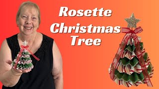 Come make a rosette Christmas tree with me [upl. by Atsejam]