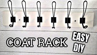 HOW TO BUILD A CHEAP AND EASY  COAT RACK CHEAP COAT RACK DIY  EASY COAT RACK DIY [upl. by Odlaw]