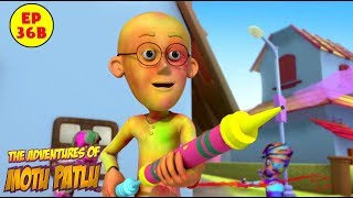 Motu Patlu  Holi  Best Cartoon For Kids [upl. by Robinette]