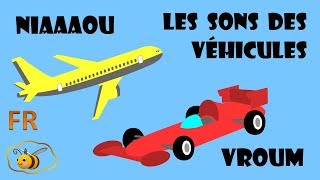 Dessins animés pour les bébés les sons des moyens de transport Les premiers mots en français [upl. by Yborian]