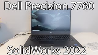 Dell Precision 7760 unboxing and review  SolidWorks 2022 [upl. by Sutsugua]