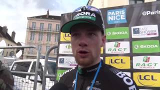 Sam Bennett  postrace interview  3rd stage  ParisNice 2017 [upl. by Nareik683]