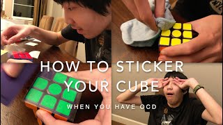 How to Sticker your 3x3 Cube when you have OCD [upl. by Nigel]