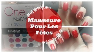 Manucure pour les fêtes ❄  Vernis semipermanent [upl. by Dusty]