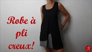 Tuto couture Coudre une robe à pli creux et son patron gratuit [upl. by Eentrok]