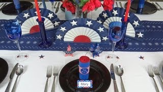 Napkin Folding The Firecracker 4th of July [upl. by Roxanna]