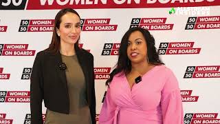 Allstream Insiders amp Greta Adams at 5050 Women on Boards event [upl. by Tugman]