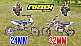 The ULTIMATE JettingTuning Guide  NIBBI Racing 22mm amp 24mm Carbs on 125cc Pit Bike [upl. by Crescantia]