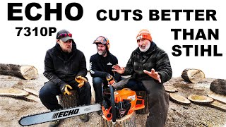 CUTS BETTER THAN A STIHL ECHO CS7310P CHAINSAW [upl. by Ponton]