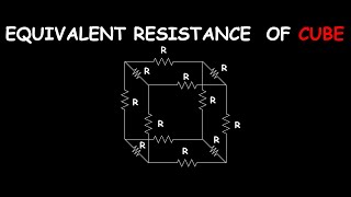 FIND EQUIVALENT RESISTANCE OF CUBE OF RESISTORS  SSC JE GATE PSC ISRO DRDO ASSISTANT ENGINEER [upl. by Eikcir754]