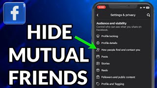 How To Hide Mutual Friends On Facebook 2024 [upl. by Rodmur]