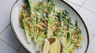 Caesar Salad Lettuce Spears Recipe [upl. by Ludewig381]