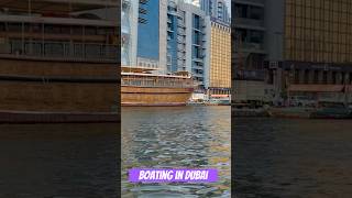 Abra Boat ride in My Dubai dubai deiradubai boating shorts solotravel dubailife dubaivlog [upl. by Yule579]