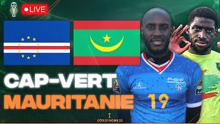 🔴🇨🇻🇲🇷 CAP VERT  MAURITANIE LIVE  🚨LES REQUINS BLEU FACE AUX MOURABITOUNES  CAN  CAN 2024 LIVE [upl. by Arahas]