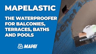 Waterproofing balconies terraces baths and pools  Tutorial [upl. by Tat]