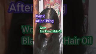 WOW Black Seed hair oil review Day 2 hairfall wow [upl. by Joelly241]