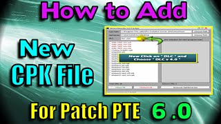 PES 2016 How to Add CPK file for Patch PTE 60 and 70 FIFA 2017 Graphic Menu [upl. by Reiniar992]