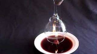 Wine in an upside down glass trick [upl. by Ahsenre851]