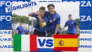 Highlights ItaliaSpagna 32  Under 16 31 maggio 2022 [upl. by Ydnerb]