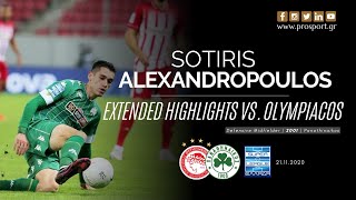 Sotiris Alexandropoulos vs Olympiacos 211120  PROSPORTGR [upl. by Tartan]