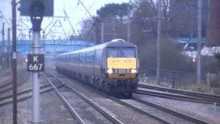 Knebworth Stevenage amp Peterborough Railway Station 1st March 2011 [upl. by Dragde758]